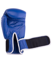 Перчатки боксерские GYM BGG-2018, 10oz, кожа, синие Перчатки боксерские GYM BGG-2018, 10oz, кожа, синие