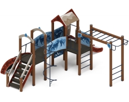 Детская игровая площадка Рада (Алтай) горка Н 1200 ДИК 2.01.2.08-04, фото 3