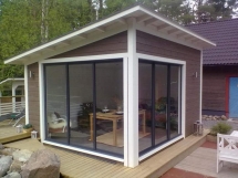 Закрытая беседка Закат Закрытая беседка Закат