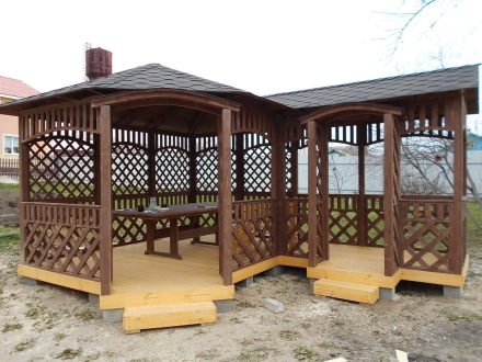 Угловая беседка МИРА, фото 1