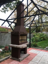 Печь № 8 — Печь барбекю с большой топкой и круглым столом, фото 13