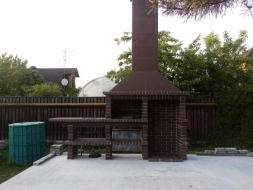 Печь Аристократ 814 Прямоугольный кирпич красный с коричневым, фото 2