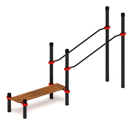 Воркаут ЛОВ 89 красный ВТ 101.24-01, фото 2