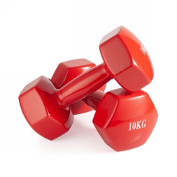 Гантель неразборная 10 кг винил, фото 2 Гантель неразборная 10 кг винил, фото 2