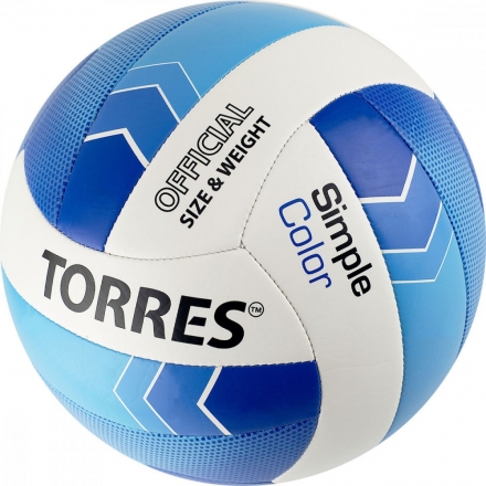 Мяч волейбольный TORRES SIMPLE COLOR, р.5 V32115, фото 1