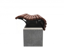 Скамейка без спинки TORUDA 024 1 м.п. Настил с бетоном Скамейка без спинки TORUDA 024 1 м.п. Настил с бетоном