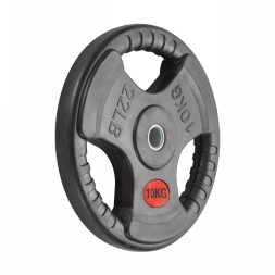 Диск 31 мм. обрезиненный с 3-мя хватами  10 кг (модель: D1), фото 2