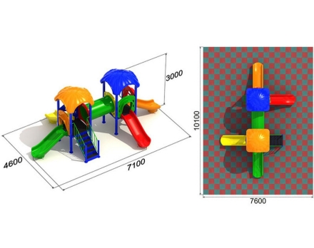 Детская игровая площадка Радуга 3.2, фото 2
