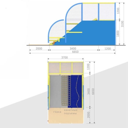 Маленький Скалодром-вулкан (6,65*3,7*3,1 м.), фото 2