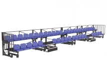 Трибуна телескопическая ОЛИМП СИТИ 2-х рядная на 44 места Трибуна телескопическая ОЛИМП СИТИ 2-х рядная на 44 места