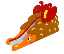 Детская горка Ежик ЗНГ 015 для игровых площадок Детская горка Ежик ЗНГ 015 для игровых площадок