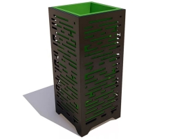 Урна уличная «Параллели», фото 2 Урна уличная «Параллели», фото 2