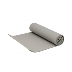 Коврик для йоги FM-101 PVC 173x61x1,0 см, серый, фото 4