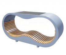 Умная скамейка Снотра 3 с солнечной панелью