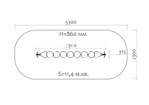 Скамейка детская 26002.21 для игровой площадки