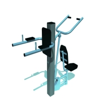 Тренажер комбинированный "Стойка для пресса" + "Жим от груди" ТР052-048