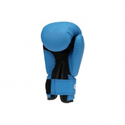 Перчатки боксерские SILVER (к/з синий 14oz) BGS-2039, фото 2