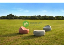 Скамейка «Нога» без спинки с настилом