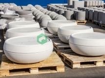 Скамейка «Нога» без спинки с настилом