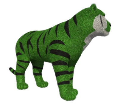 Топиари Тигр мама, h=100см - газон Eco, фото 3