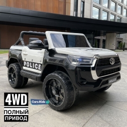 Электромобиль Toyota Hilux Police DK-HL860P белый, фото 1