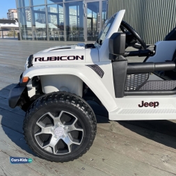 Электромобиль Jeep Rubicon 4WD белый, фото 3