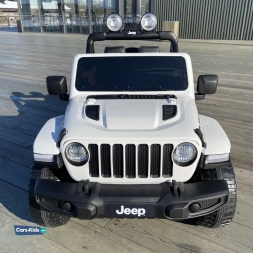 Электромобиль Jeep Rubicon 4WD белый, фото 7