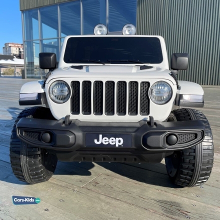 Электромобиль Jeep Rubicon 4WD белый, фото 2