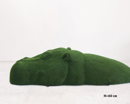 Топиари Бегемот в воде, h=45см - газон Есо, фото 8