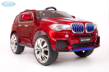 Электромобиль BARTY BMW X5 кузов F-15 M555MP с пультом (Вишневый глянец) М555МР, фото 1