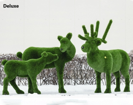 Топиари композиция олень самочка Нелли, олень Норди ll, олень малыш Том - газон Есо, фото 3