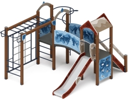 Детская игровая площадка Рада (Алтай) горка Н 1200 ДИК 2.01.2.03-04, фото 2 Детская игровая площадка Рада (Алтай) горка Н 1200 ДИК 2.01.2.03-04, фото 2