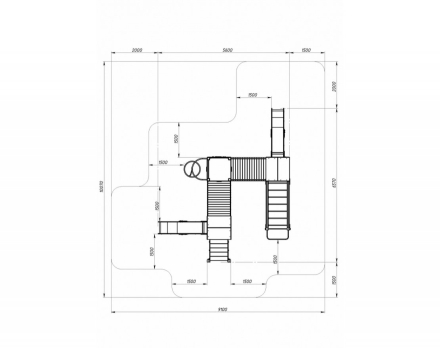 Детская игровая площадка Городок Эко ДИК 2.01.3.01-02 H=1200, фото 5