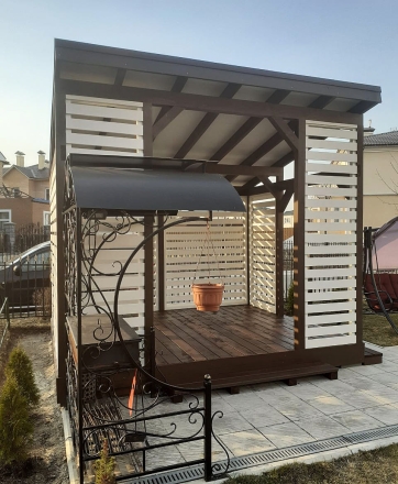 Прямоугольная беседка ЛИНИЯ, фото 2