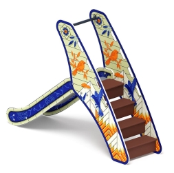 Горка мини - ИО 41.01.09-05 - (Калейдоскоп) H=750, фото 2