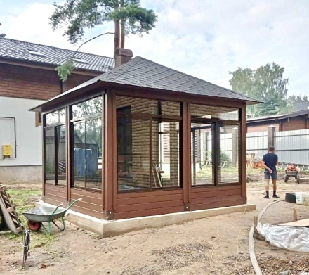 Мангальная беседка с печкой ЗАБАВА, фото 6