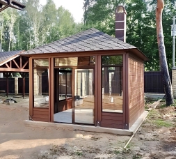 Мангальная беседка с печкой ЗАБАВА, фото 3