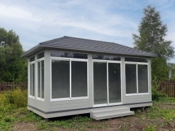 Мангальная беседка с печкой ЗАБАВА, фото 12