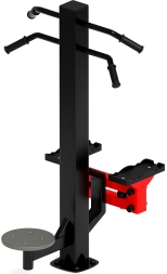 Степ+Твистер (красный) - Уличный тренажер - СТ 019-11, фото 4 Степ+Твистер (красный) - Уличный тренажер - СТ 019-11, фото 4