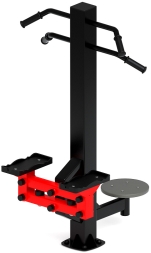 Степ+Твистер (красный) - Уличный тренажер - СТ 019-11, фото 2 Степ+Твистер (красный) - Уличный тренажер - СТ 019-11, фото 2