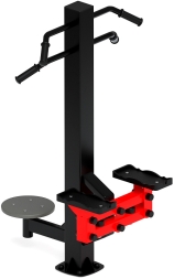 Степ+Твистер (красный) - Уличный тренажер - СТ 019-11, фото 1 Степ+Твистер (красный) - Уличный тренажер - СТ 019-11, фото 1