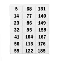 Комплект наклеек на весовой стек № 3 (для SP20)