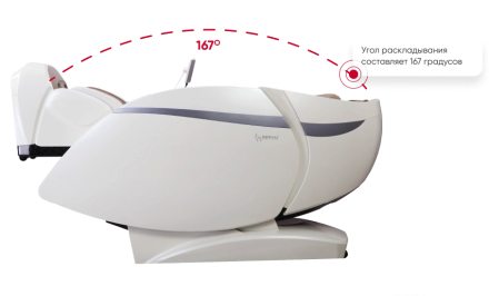 Массажное кресло с искусственным интеллектом Skyliner 3, черно-серое, фото 9