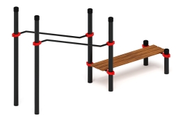 Воркаут ЛОВ 108 красный ВТ 102.24-01, фото 2