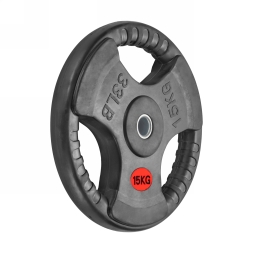 Диск 31 мм. обрезиненный с 3-мя хватами  15 кг (модель: D1), фото 2