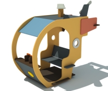 Домик Вертолёт для детской площадки