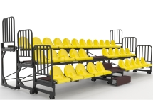 Трибуна телескопическая ОЛИМП СИТИ 3-х рядная на 32 места (Авангард) Трибуна телескопическая ОЛИМП СИТИ 3-х рядная на 32 места (Авангард)