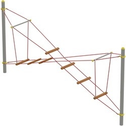 Канатная часть для конструкции "Мостик Х-образный", фото 3