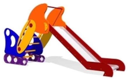 Детская горка Экскаватор CКИ 082 для игровой площадки, фото 1