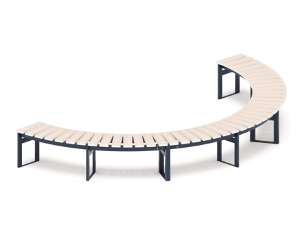 Скамья модульная Радиус комфорта-8 (беленый дуб), фото 5